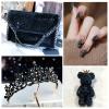 SS30 Glass Flat-Back Rhinestones for Nail Art, Crafts and Decoration, Black, 288 Pieces view 4