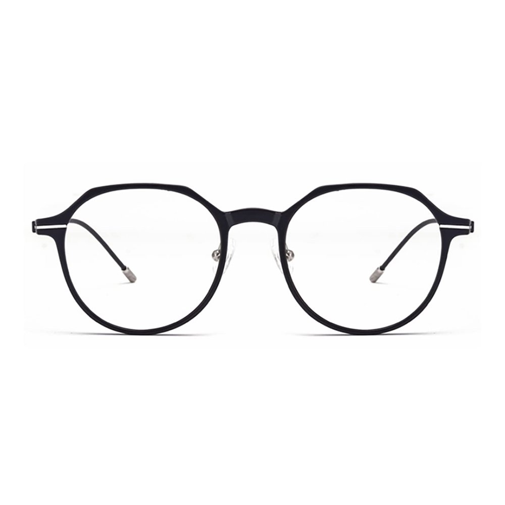 HODERDS Blue Light Blocking Retro Reading Glasses, +2.00, Matte Black