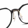 HODERDS Blue Light Blocking Retro Reading Glasses, +2.00, Matte Black view 4
