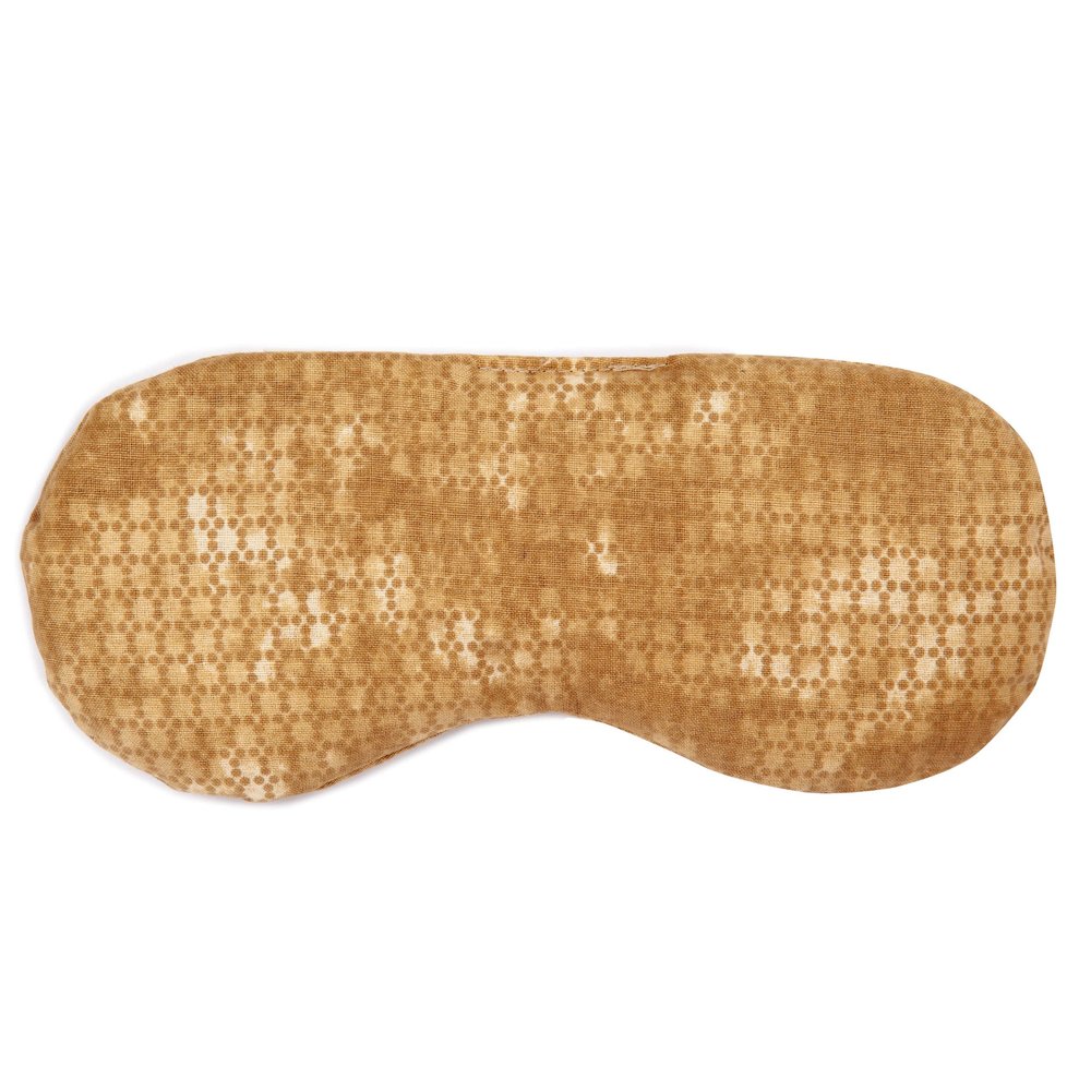 GIRAFFENLAND Flaxseed + Eyebright Eye Pillow, Batik Gold