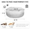 Himax Dog Bed, 66 cm, with Attached Blanket, Soothing Wood, Light Gray view 2