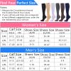 Compression Socks for Women and Men, 2 Pairs, 20–25 mmHg, Knee-High, Black/Blue/Gray, L/XL view 2