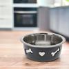 Stainless Steel Food and Water Bowl with Non-Slip Silicone Coating, 16 x 6 cm view 4