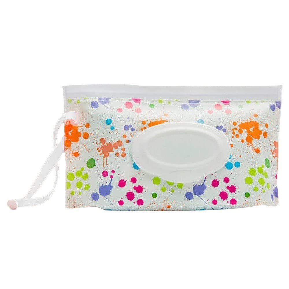 Portable Reusable Refillable Wet Wipes Dispenser Pouch