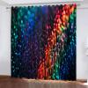 Blackout Curtains, 2-Piece Set, Colorful Night Scene, Thermal Curtains, 2 x 85 x 200 cm view 1