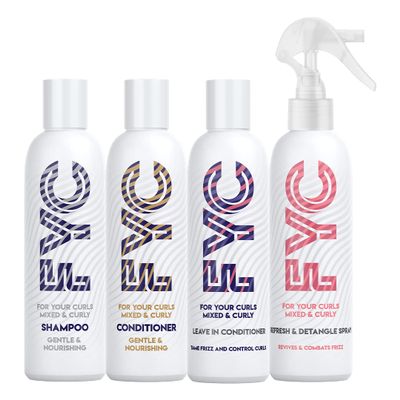 FYC Gentle and Nourishing Curly Hair Set, 4 x 250 ml