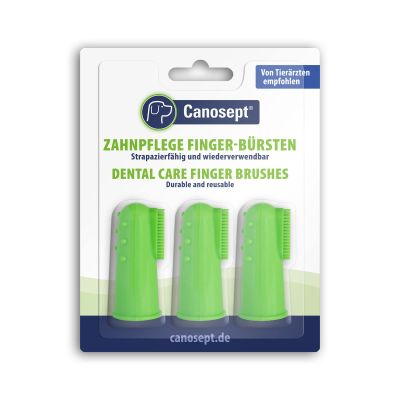 Canosept Finger Brushes for Dog Dental Care, 3 Count