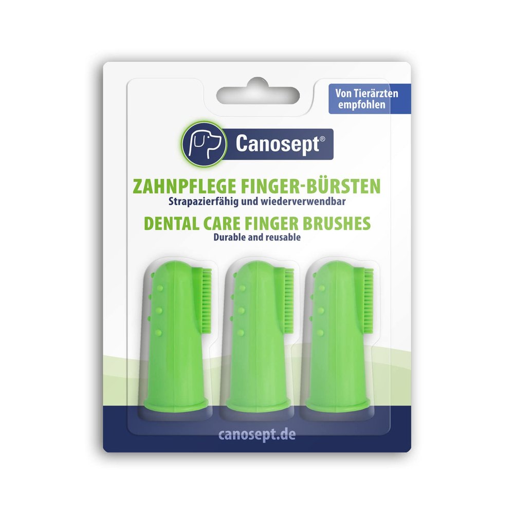 Canosept Finger Brushes for Dog Dental Care, 3 Count