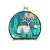 Vnurnrn Green Deer Sun Folding Compact Makeup Mirror view 1