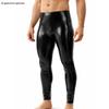 LatexDreamwear Dipped Latex Leggings, Black, M-L, Women's and Men's view 2