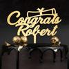 2021 Graduation Cake Topper, Personalized with Name and Class, Acrylic, Made in USA view 1