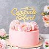 2021 Graduation Cake Topper, Personalized with Name and Class, Acrylic, Made in USA view 2
