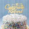 2021 Graduation Cake Topper, Personalized with Name and Class, Acrylic, Made in USA view 3