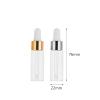 ZEOABSY 20-Pack 10 mL Mini Clear Glass Dropper Bottles with Silver Rings view 2