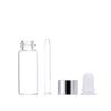 ZEOABSY 20-Pack 10 mL Mini Clear Glass Dropper Bottles with Silver Rings view 3