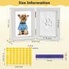 Coldairsoap Pet Pawprint Keepsake Kit with Wooden Dog Picture Frame view 2