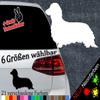 Long-Haired Dachshund Sticker, 6 Sizes, 21 Colors – Dachshund Teckel Hunting Dog view 2