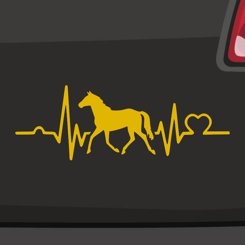 Heartbeat Horse Sticker - 21 Colors