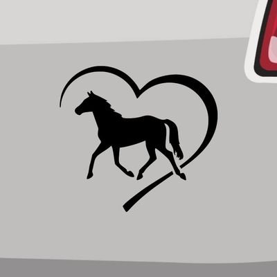 Horse Heart Sticker - 21 Colors