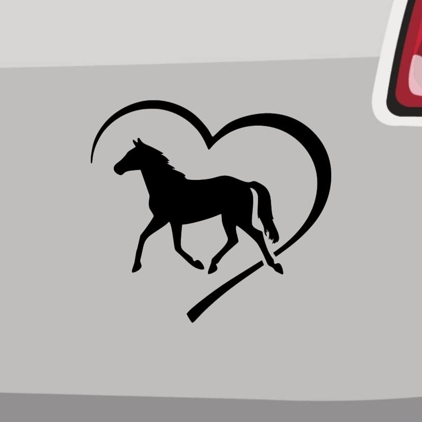 Horse Heart Sticker - 21 Colors