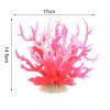 Pink and White Artificial Coral Aquarium Decoration view 3