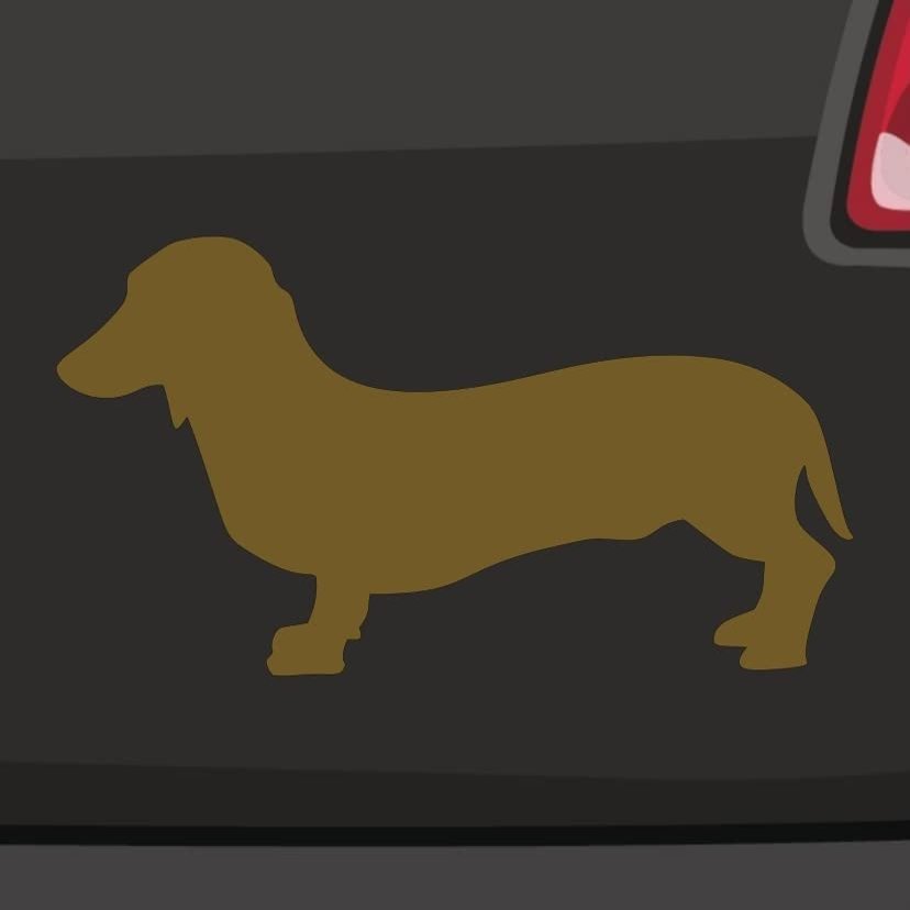Short-Haired Dachshund Sticker, 6 Sizes, 21 Colors