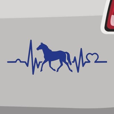 Heartbeat Horse Sticker - 21 Colors