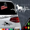 Heartbeat Horse Sticker – 6 Sizes, 21 Colors – Gelding, Riding, Stallion, Equestrian view 2