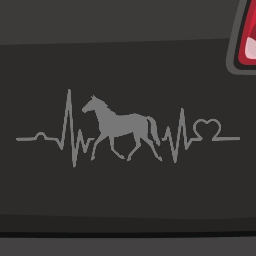 Heartbeat Horse Sticker - 21 Colors