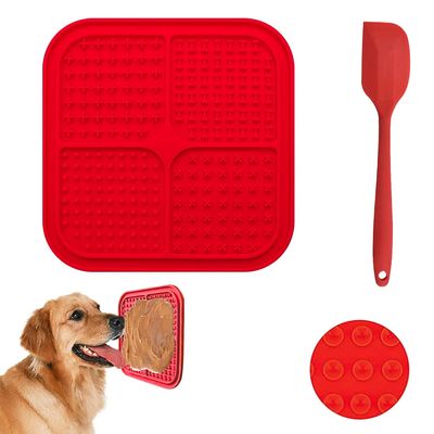 Dog Lick Pad with Silicone Spatula