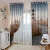 PVMLVM Blackout Curtains, 2 Panels, Grommet-Top, Coastal Red Lighthouse 3D Print, 110 x 102 in view 3