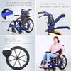 ZZTWER Lightweight Folding Transport Wheelchair with Flip-Back Armrests, Color B view 2