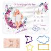 SIMSPEAR Baby Milestone Blanket, 130 x 100 cm view 1