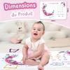 SIMSPEAR Baby Milestone Blanket, 130 x 100 cm view 2
