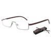 VEVESMUNDO Blue-Light Reading Glasses with Case, Brown, +1.0 view 1