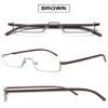 VEVESMUNDO Blue-Light Reading Glasses with Case, Brown, +1.0 view 3