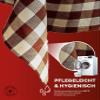 texpot 12 Cotton Napkins, 40 x 40 cm, Brown and White, 2 cm Check view 4