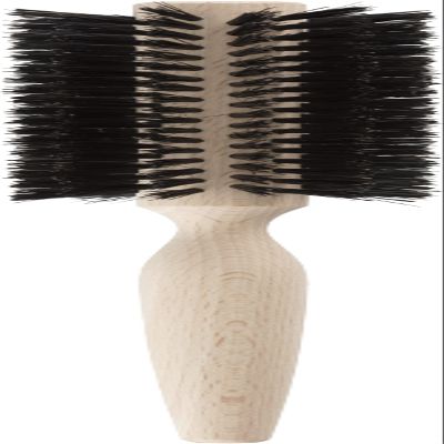 La fabrication Green Hair Brush, 100% Boar Bristles, Made in France, 6 cm Diameter