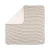 LÄSSIG Personalized Baby Blanket with Name, Embroidered GOTS Cuddle Blanket, 80 x 80 cm, Striped Grey view 4