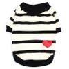 Zunea Striped Summer T-Shirt for Small Dogs, Yellow, Size S view 3
