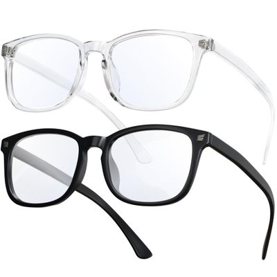 CCVOO Reading Glasses for Women and Men, Blue-Light Computer Readers