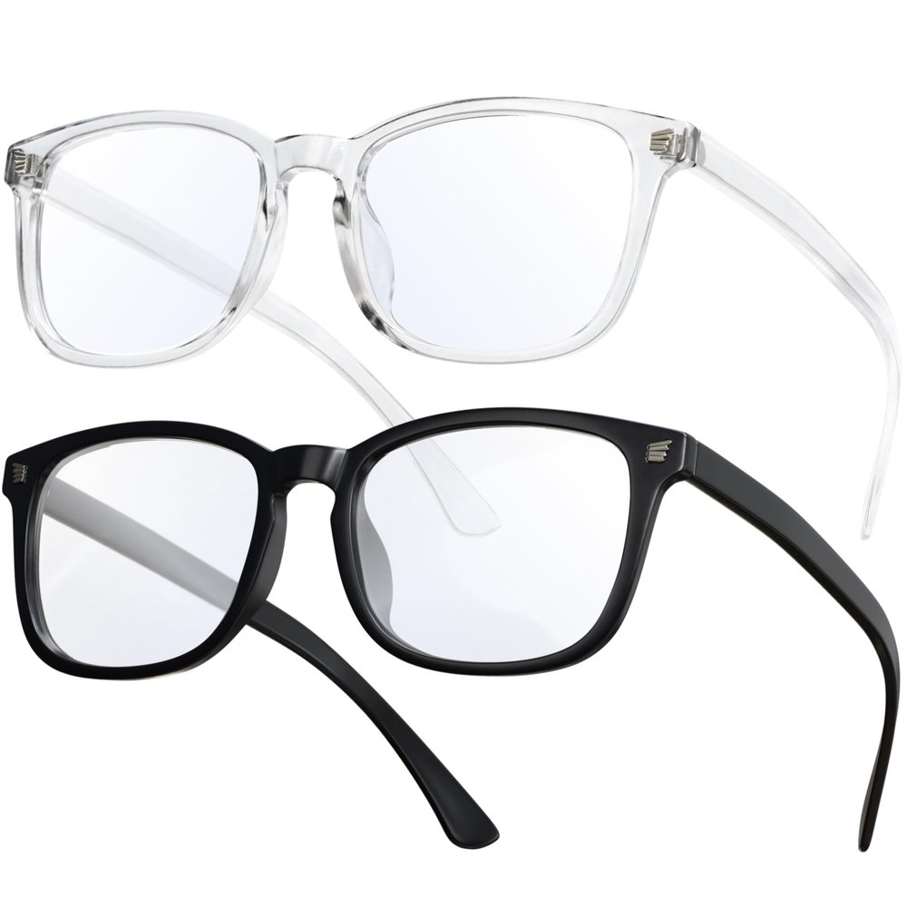 CCVOO Reading Glasses for Women and Men, Blue-Light Computer Readers