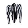 VEECOOCOS Sexy Women's Bodysuit, Black and White Striped, Size M view 1