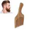 Sandalwood Wooden Comb with Long Teeth, Detangling Comb for Afro-Textured Hair and Beards, Ergonomic Handle for Men and Women view 3