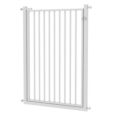 GHCXY Pet Playpen Baby Safety Gate, Indoor Stair Gate, Expandable Pressure-Mounted, 90 cm High, 125–131 cm