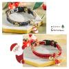 Cat Collar with Quick Release | Leather Cat Collar | Handmade | with Bell | Golden Ball | Japanese Design | Adjustable | 2 Pack view 3