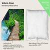Wallario Decorative Cushion 40 x 40 cm, Forest Path, Soft Plush Surface view 2