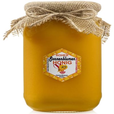 Natural Food Raw Sunflower Honey, 22 kg, 20 x 1.1 kg