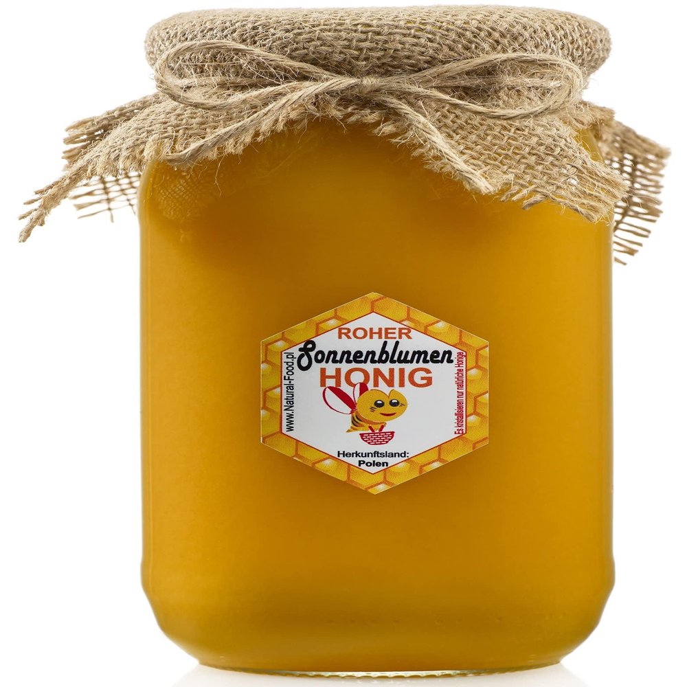 Natural Food Raw Sunflower Honey, 22 kg, 20 x 1.1 kg