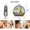 Vnurnrn Abstract Paris European City Makeup Mirror for Handbags, Foldable Compact Travel Mirror view 2